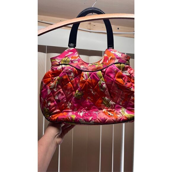VERA BRADLEY MILLIE VINATGE ROSE HANDBAG - Picture 6 of 12